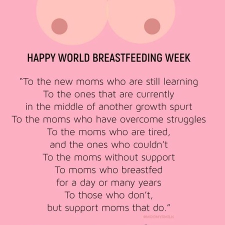 Happy World Breastfeeding Week 2022: : #Educate #Support #Normalise