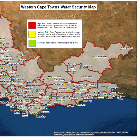 Western Cape Water Security Map