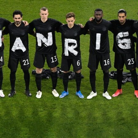 Germany's national football team Human Rights protest