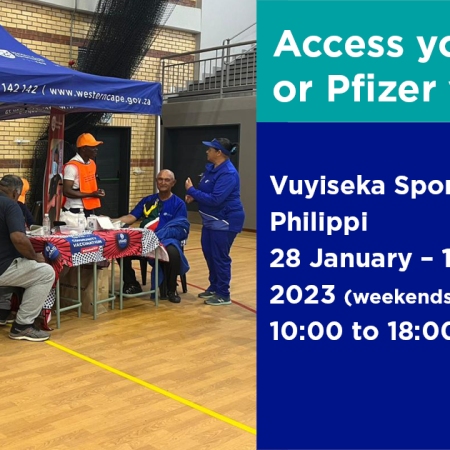 Get your COVID-19 vaccine or booster at Vuyiseka Sports Complex in Philippi
